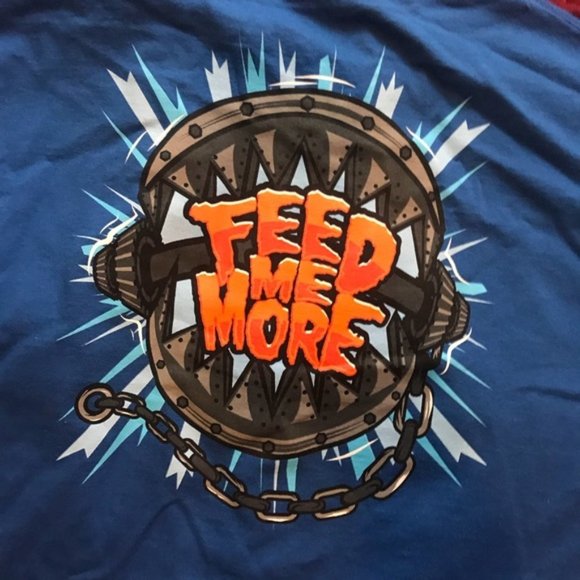 WWE Wake Up it’s Feeding Time Blue T-Shirt Ryback - Picture 6 of 8